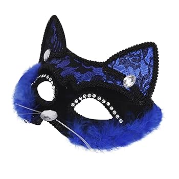 猫仮面② gb-500kis お面 猫面二十三／黒月 1枚（おめん）